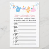Clothesline Baby Animals Name Game (Voorkant)