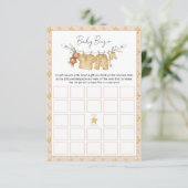 Clothesline Baby shower Bingo Game Kaart (Staand voorkant)