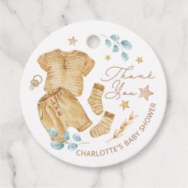 Clothesline Baby shower Dank u Labels