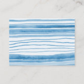 Clothesline Blue Boy Baby Shower Diaper Raffle Informatiekaartje (Achterkant)