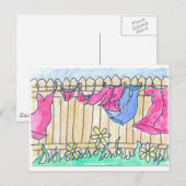 Clothesline Briefkaart (Voorkant / Achterkant)
