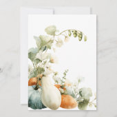 Clothesline Garden Theme Lokaal geteeld Baby showe Kaart (Achterkant)