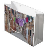 Clothesline in Venetië , Italië Groot Cadeauzakje (Voorkant Gekanteld)