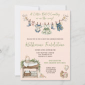 Clothesline Little Bit of Country Baby Girl Douche Kaart (Voorkant)