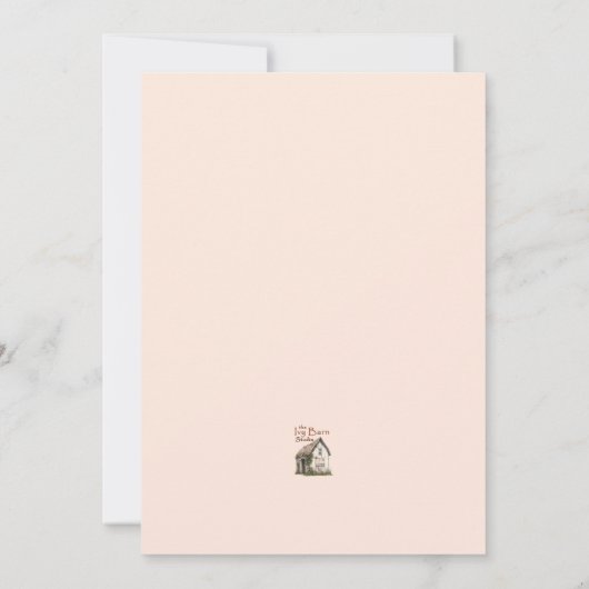 Clothesline Little Bit of Country Baby Girl Douche Kaart (Achterkant)