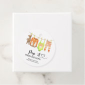 Clothesline Pop het Wanneer ze poppen Bedankjes Labels (In situ)