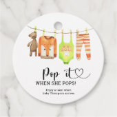 Clothesline Pop het Wanneer ze poppen Bedankjes Labels (Voorkant)