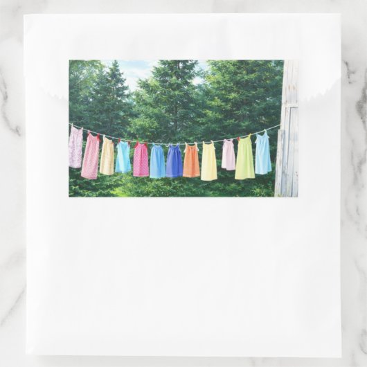 Clothesline Sticker | Nostalgic Laundry Line (Tas)