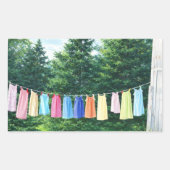 Clothesline Sticker | Nostalgic Laundry Line (Voorkant)