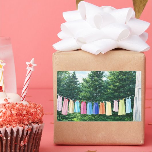 Clothesline Sticker | Nostalgic Laundry Line (Feest)