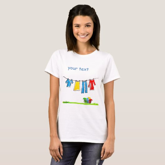 clothesline t-shirt (Voorkant volledig)