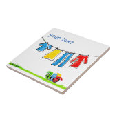clothesline tegeltje (Zijkant)