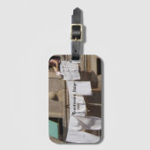 clothesline Trastevere, Italië Bagagelabel (Voorkant (verticaal))