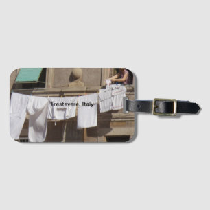 clothesline Trastevere, Italië Bagagelabel