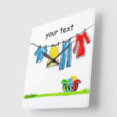 clothesline vierkante klok (Hoek)