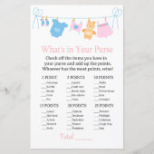 Clothesline Wat zit er in je baby shower met handt (Voorkant)