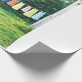 Clothesline Wrapping Paper | Nostalgic Laundry Cadeaupapier (Hoek)