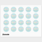 Clotheslines Baby Meisje Baby shower Sticker (Vel)