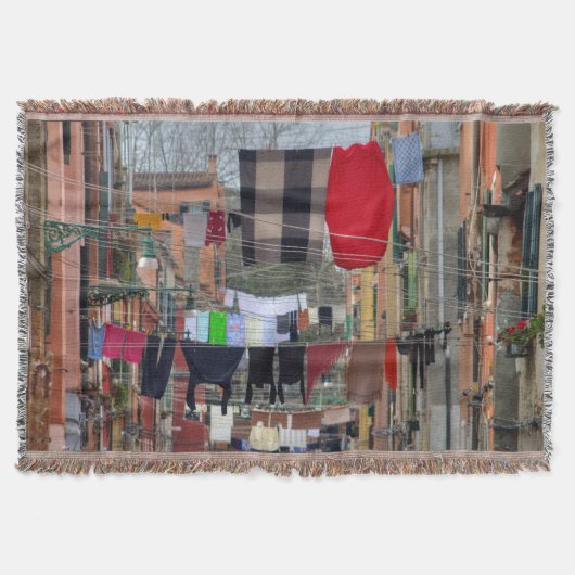 Clotheslines, Venetië, Italië Deken (Voorkant)