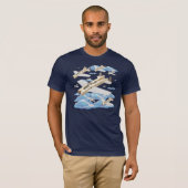 Clothespin Airplanes T-shirt (Voorkant volledig)