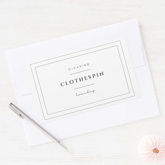 Clothespin Label Sticker (Envelop)