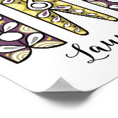 Clothespin Laundry Room Wall Art Poster (Hoek)