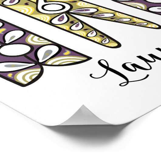 Clothespin Laundry Room Wall Art Poster (Hoek)