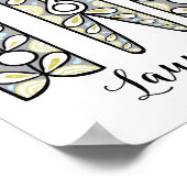 Clothespin Laundry Room Wall Art Poster (Hoek)