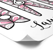 Clothespin Laundry Room Wall Art Poster (Hoek)