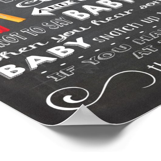 Clothespin Probeer niet het Poster van het teken v (Hoek)