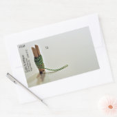 Clothespin RicRac Rack Craft Shipping Rechthoekige Sticker (Envelop)