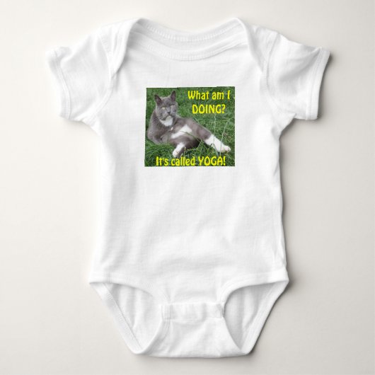 Clothing Baby Cat Yoga Romper (Voorkant)