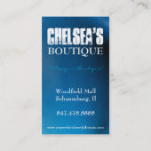 Clothing Boutique Business Card Templates Visitekaartje (Achterkant)