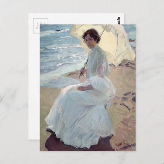 Clotilde on the Beach - Joaquín Sorolla Briefkaart (Voorkant / Achterkant)