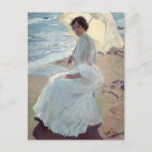 Clotilde on the Beach - Joaquín Sorolla Briefkaart (Voorkant)