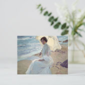 Clotilde op het strand - Joaquín Sorolla Briefkaart (Staand voorkant)