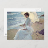 Clotilde op het strand - Joaquín Sorolla Briefkaart (Voorkant / Achterkant)