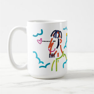 Cloud 9 Abstracte Modern Art Illustratie Mok