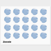 Cloud 9 Baby shower Dank je Ronde Sticker (Vel)