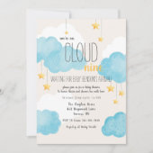 Cloud 9-Baby shower Kaart (Voorkant)