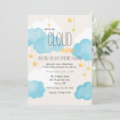 Cloud 9-Baby shower Kaart (Staand voorkant)