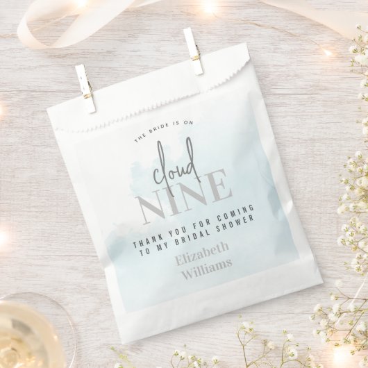 Cloud 9 Bedankt voor het komen van Vrijgezellenfee Bedankzakje (Geknipt)
