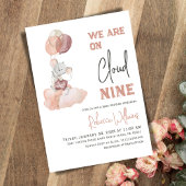 Cloud 9 Beige Balloon Genderneutraal Baby shower Kaart