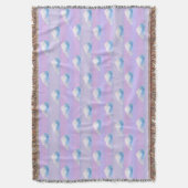 Cloud 9 Bewolkte Paars en Blauw Deken (Voorkant Verticaal)