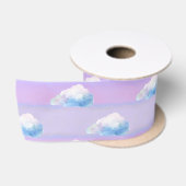 Cloud 9 Bewolkte Paars en Blauw Satijnen Lint (Spoel)