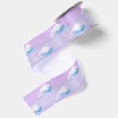 Cloud 9 Bewolkte Paars en Blauw Satijnen Lint (Achterkant)