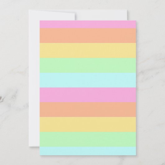 Cloud 9 Birthday Invitation Kaart (Achterkant)