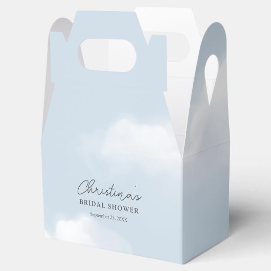 Cloud 9 Blauw Bruidsmeisjesfeest Bedankdoosjes (Geopend)
