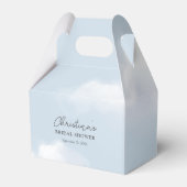 Cloud 9 Blauw Bruidsmeisjesfeest Bedankdoosjes (Voorkant Zijde)