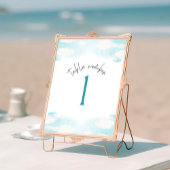 Cloud 9 Blauw en Wit Vrijgezellenfeest 1 Kaart